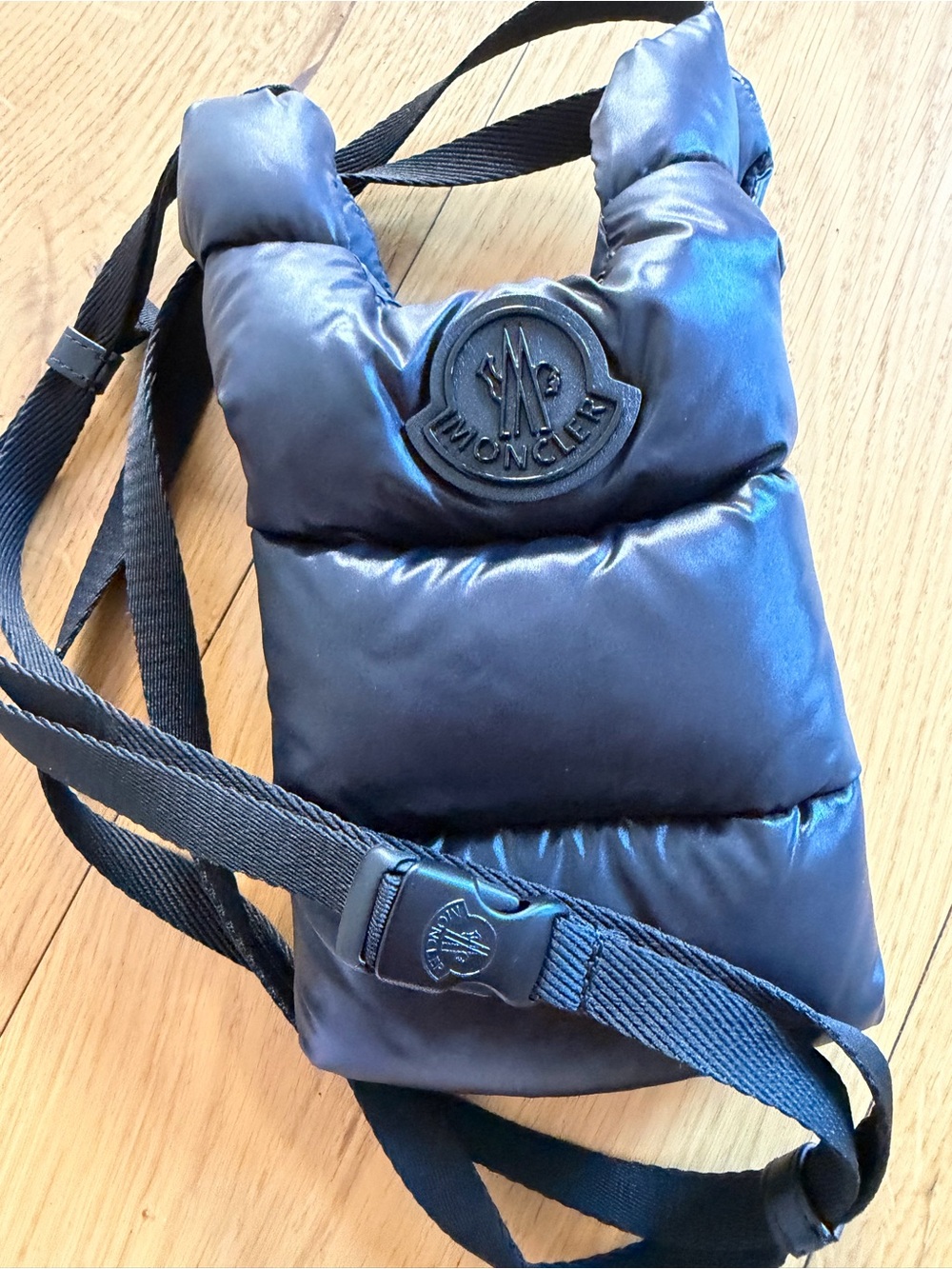 Moncler  black Puffer Crossbody Bag